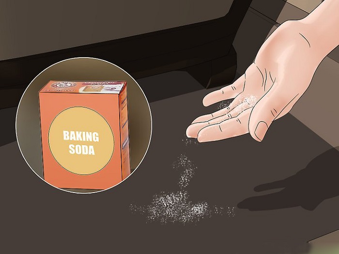 khu mui o to bang baking soda