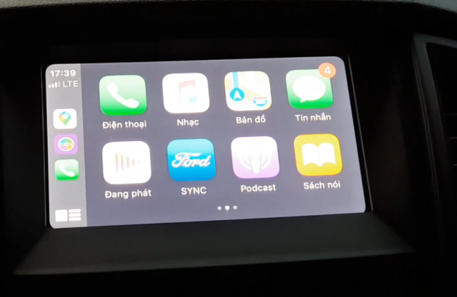 Apple Carplay với Ford Ranger